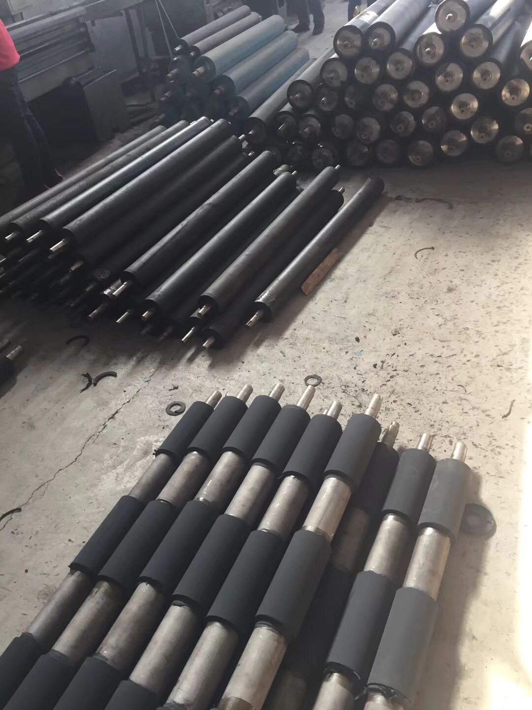 机头托辊橡胶轴鸡笼机头胶辊清粪机机头配件