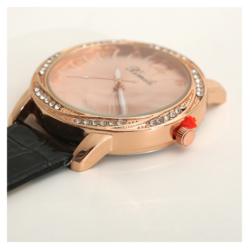 Watch New Cross-Border Foreign Trade New Belt Watch Diamond Dial Girl's Student Minimalist Quartz Watch