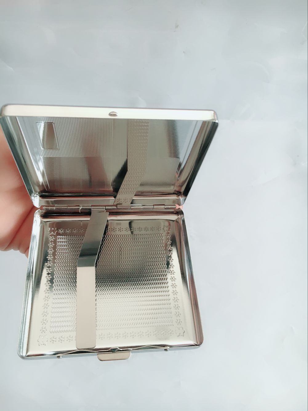 烟盒批发 不锈钢20只烟盒 金属烟盒 压花烟盒