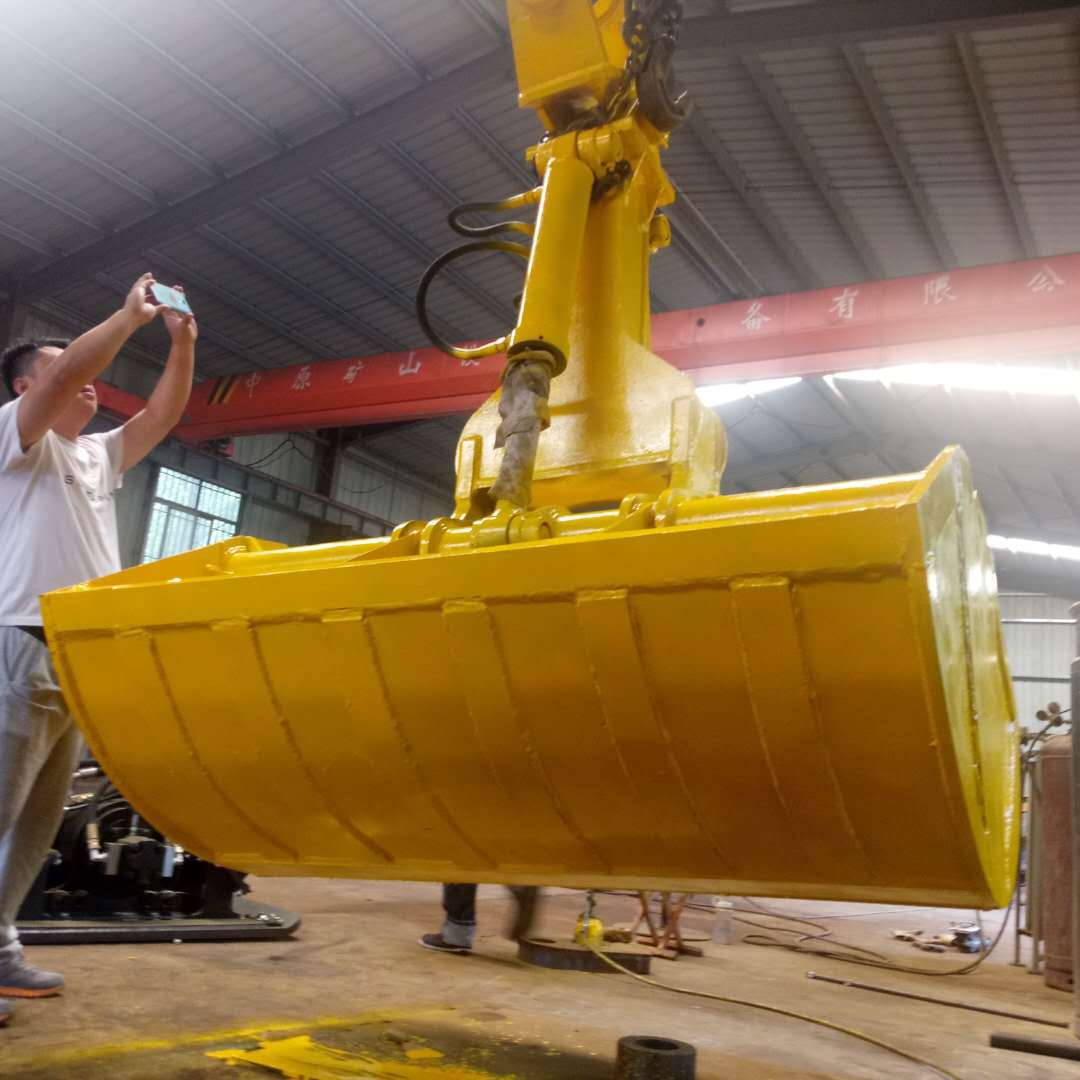 贝壳抓斗小型抓斗多瓣抓斗电动液压机械抓斗挖机前属具