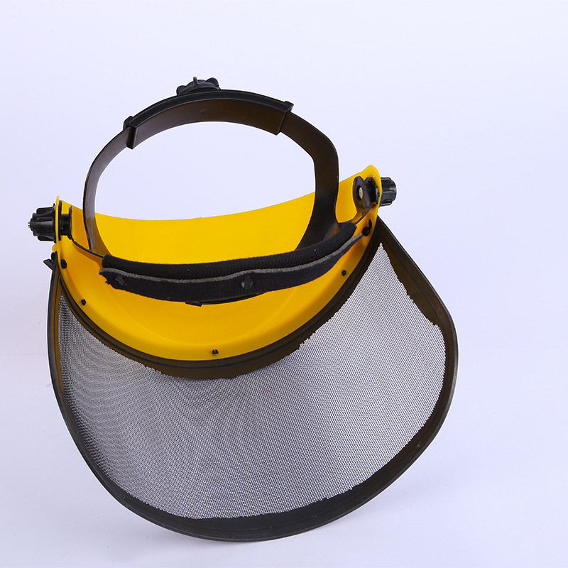 厂家批发割草防护面罩园林打草帽割草安全帽面部面罩配件防护罩