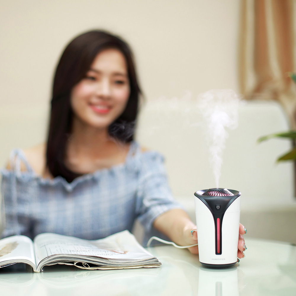 Factory Wholesale Gift Cool Lights Flame Cup Humidifier Usb Mini Air Purifier Moisturizing Humidifier