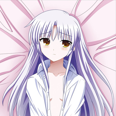 厂家直销二次元创意漫展动漫angel beats 立华奏靠垫等身抱枕定制