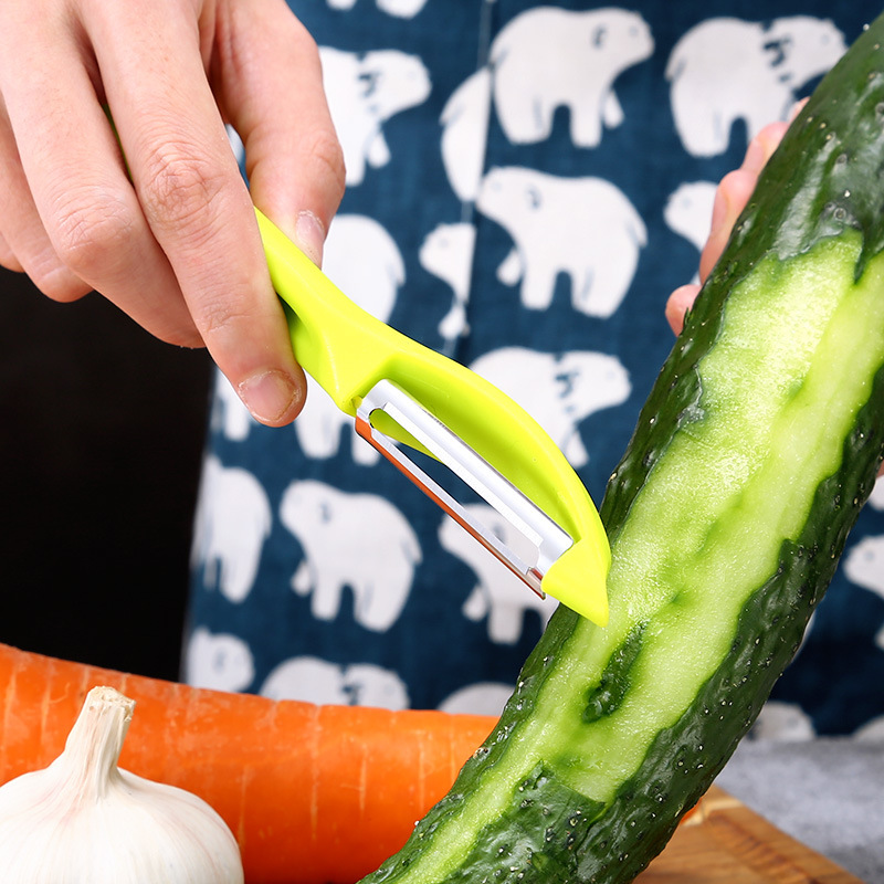 创意瓜果削皮刀厨房小工具家用水果刀多功能瓜刨不锈钢果蔬削皮器