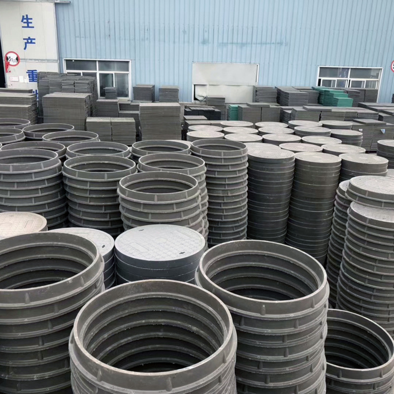 厂家直销 硅塑井盖 高分子复合井盖 700圆井盖 排水检查井盖