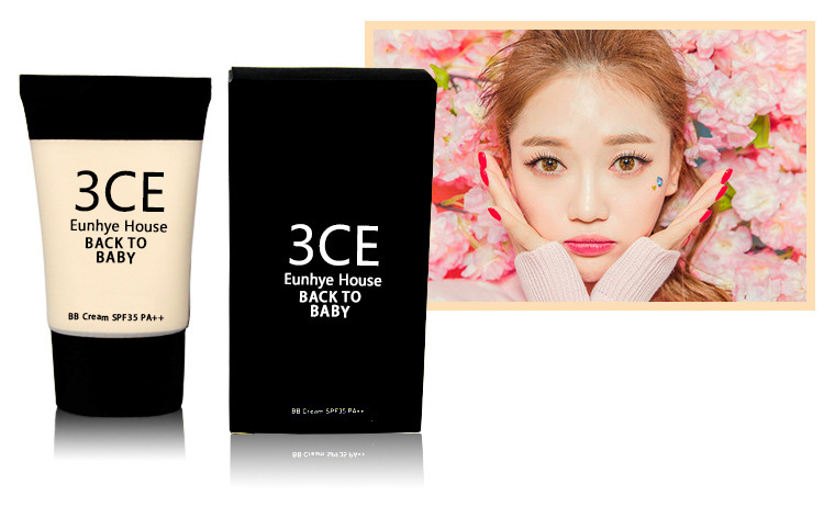 化妆品3ce eunhye house童颜bb霜打底遮瑕保湿修颜控油裸妆粉底液