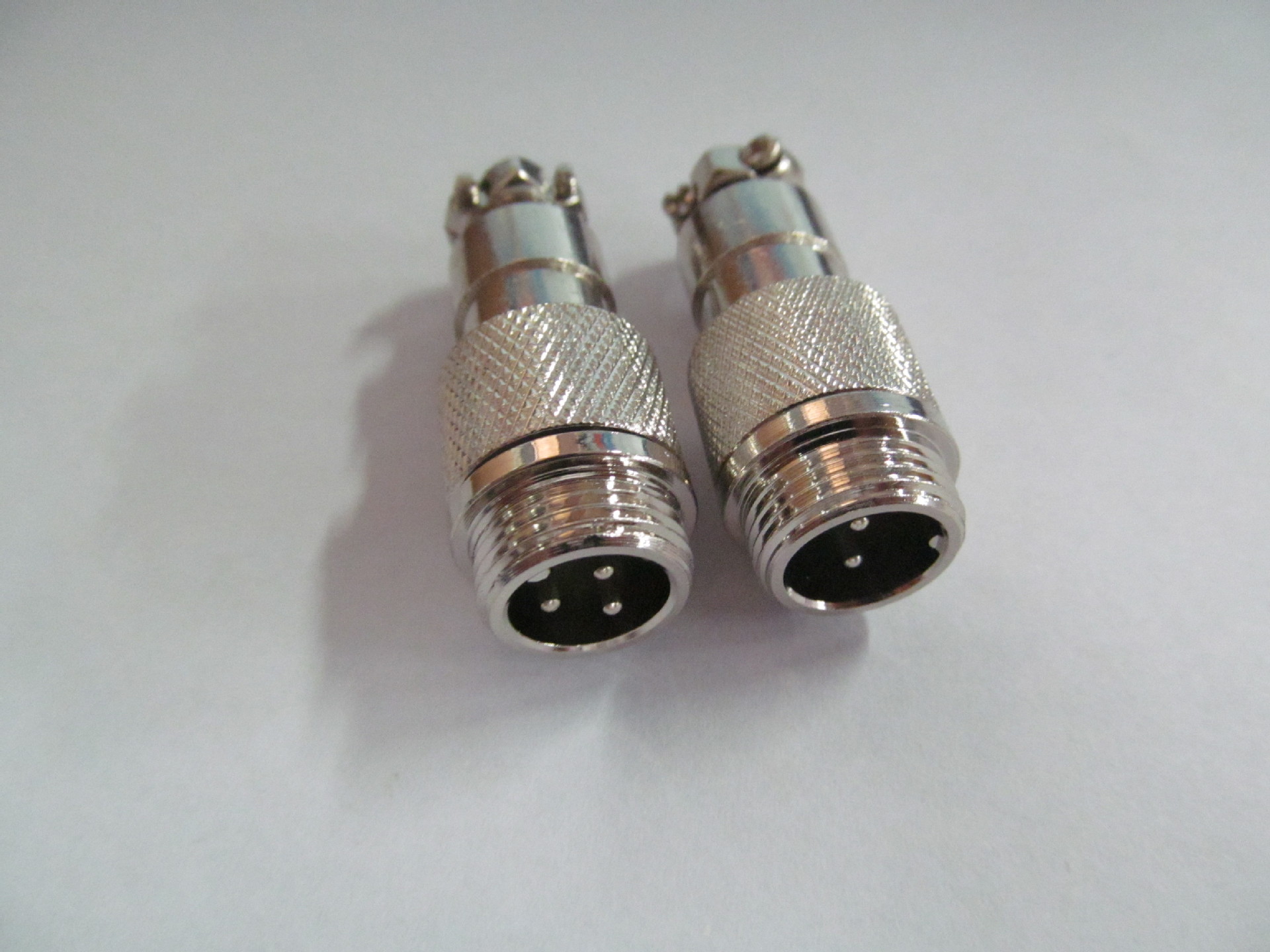 闪电m12gx12对接式航空插头免注塑装配式航空插头2芯3芯4芯5芯