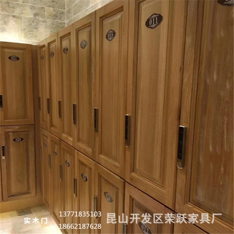 游泳馆健身房酒店木制储物柜浴池浴室汗蒸房换衣柜洗浴中心柜子