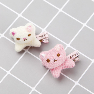 秋冬款韩版儿童猫咪发夹 可爱鸭嘴夹刘海夹女孩宝宝可爱发卡批发
