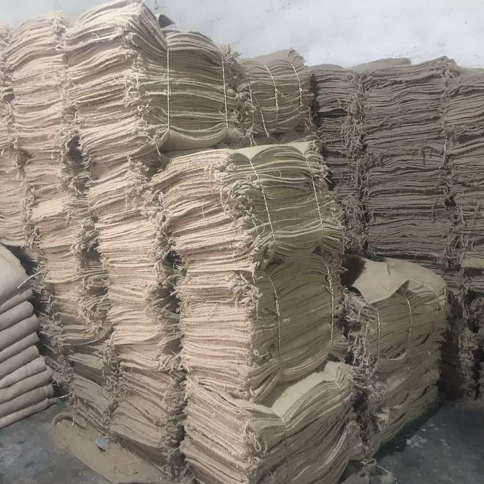 大量供应国标全新黄麻布袋 粮食袋105*74国标麻袋防汛黄色编制袋