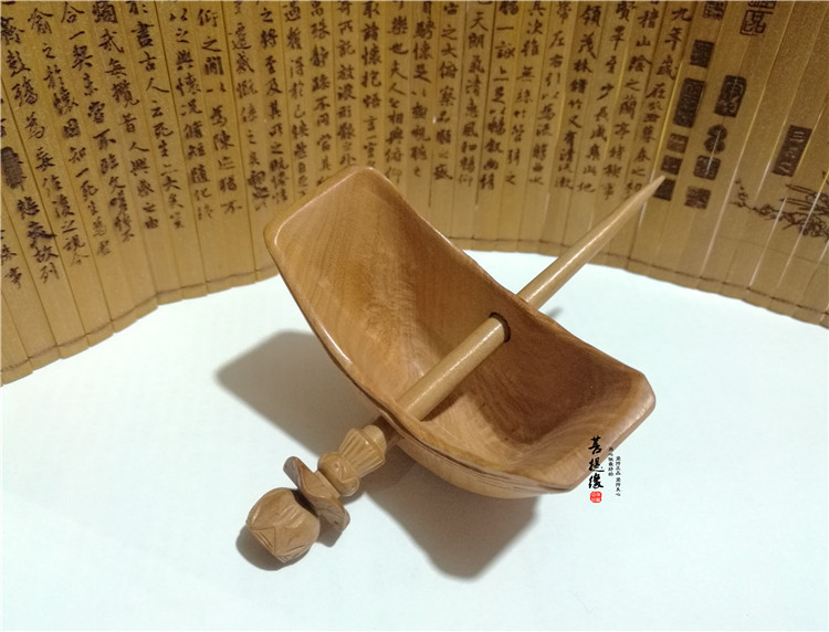 道教发簪发冠道教用品 道士发冠偃月冠 枣木月牙冠 黄冠月牙冠