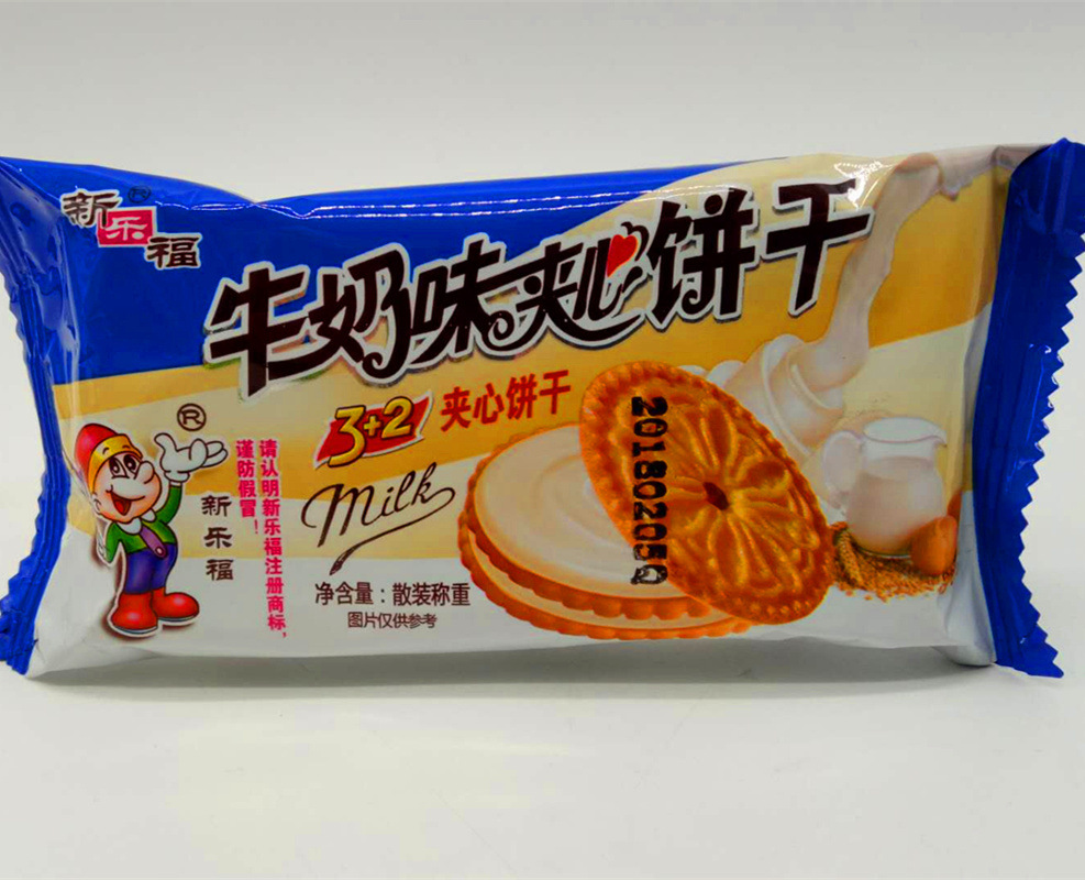 新乐福牛奶味3 2夹心饼干办公室休闲食品优惠4.75kg/箱