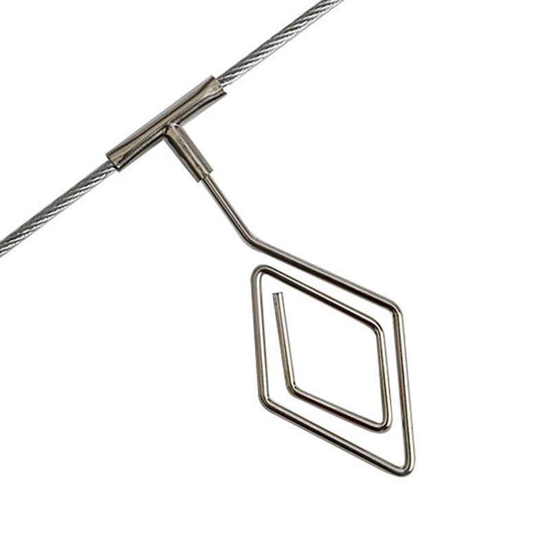 电商万圣节装饰品金属吊绳创意夹子钢丝绳相片夹爱心留言夹卡片夹