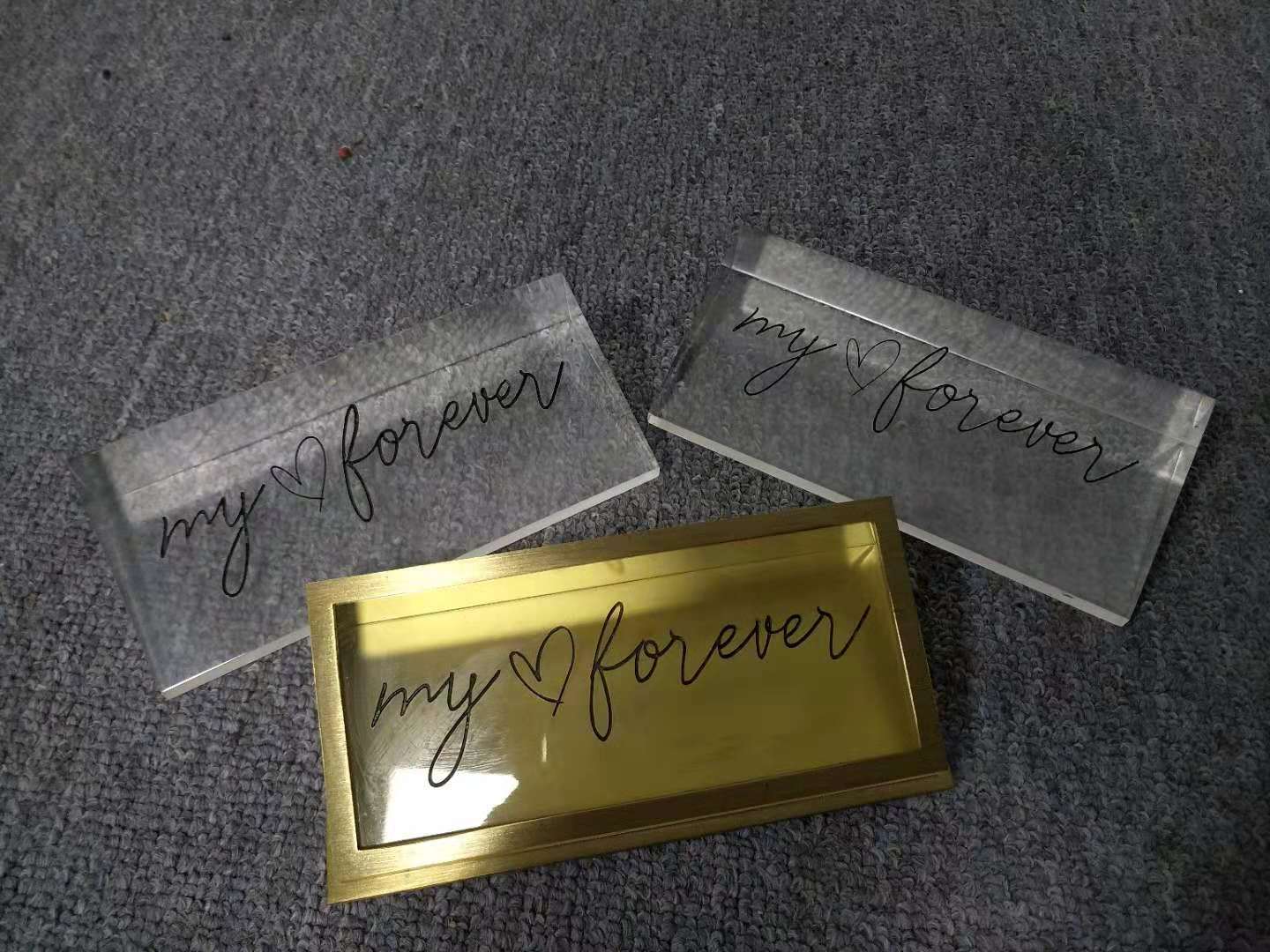 亚克力激光雕刻加工亚克力打标加工 亚克力激光logo字母刻字镭射