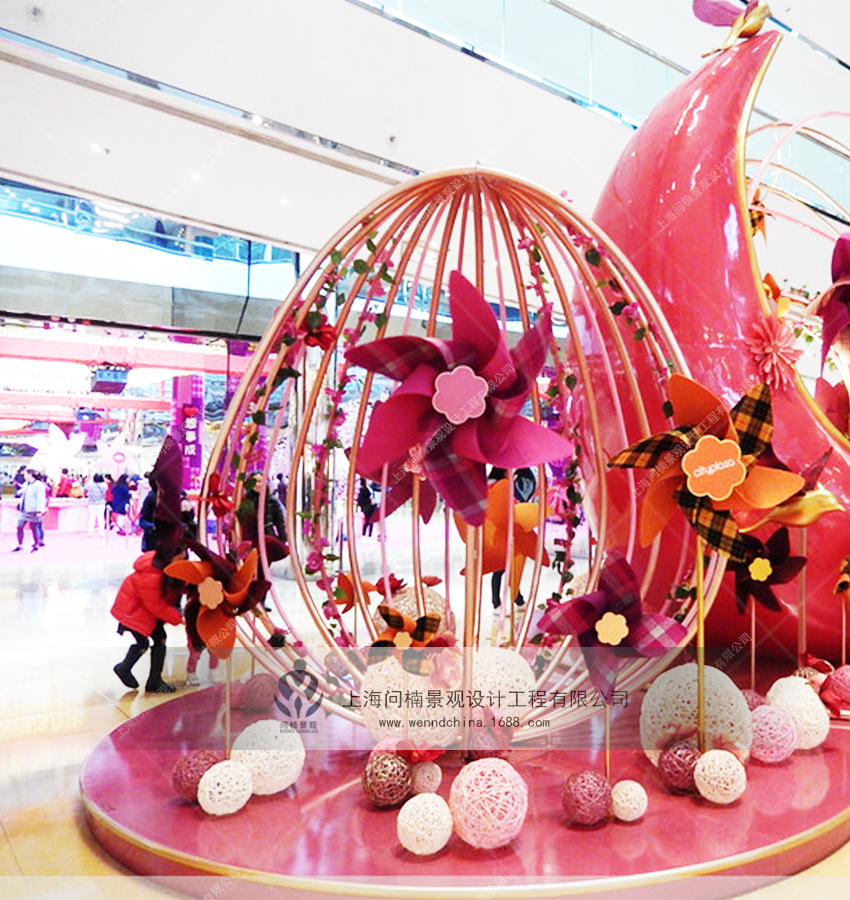 商场装置美陈春节艺术雕塑厂家互动装置装饰dp点圣诞节场景搭建