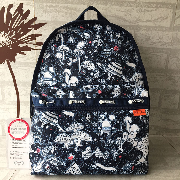 力士保降落伞防水轻便旅游双肩背包学生书包 7812中号