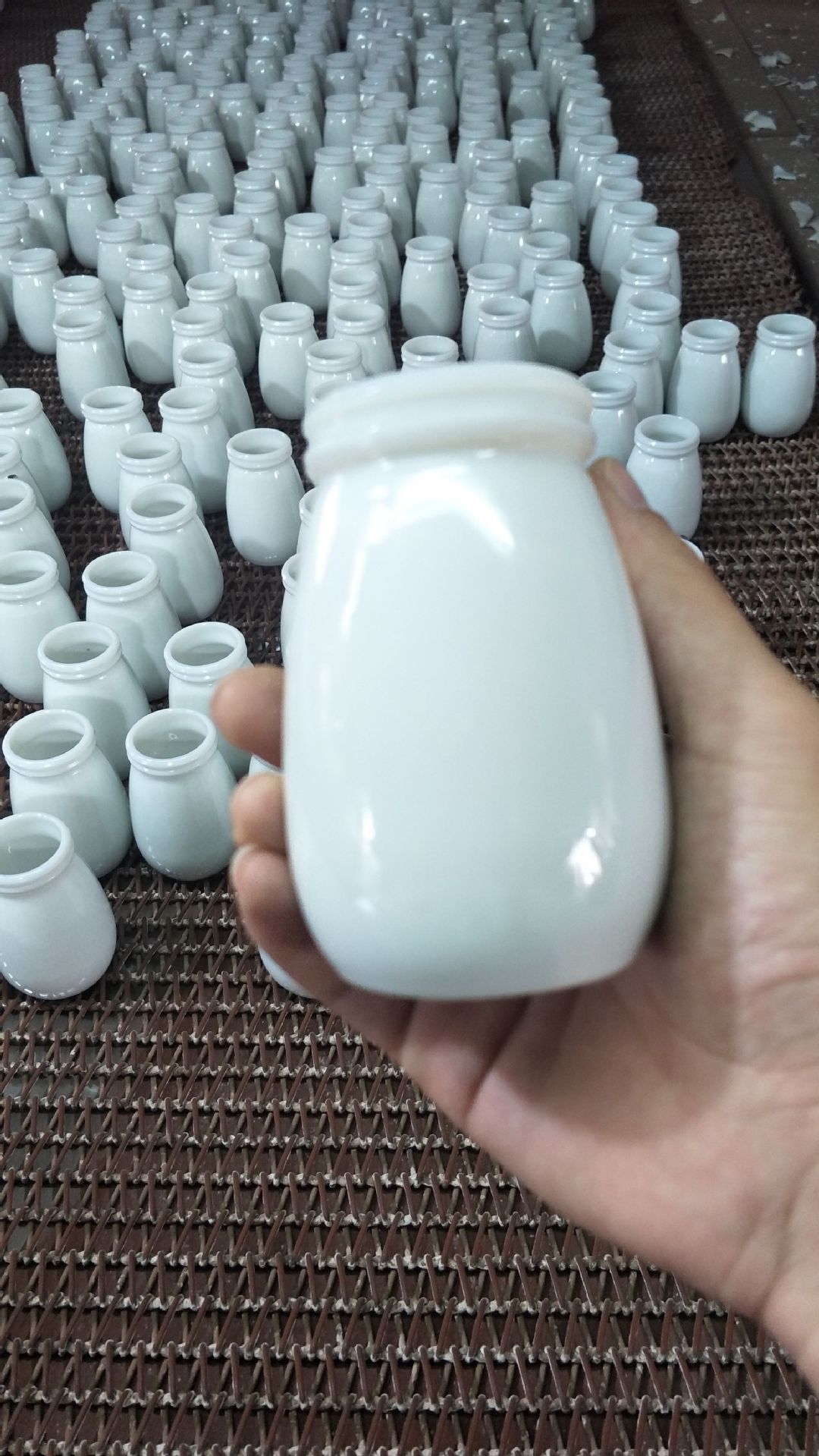 老北京酸奶罐 200ml 酸奶瓶 玻璃 高档乳白牛奶瓶 酸奶瓶 陶瓷