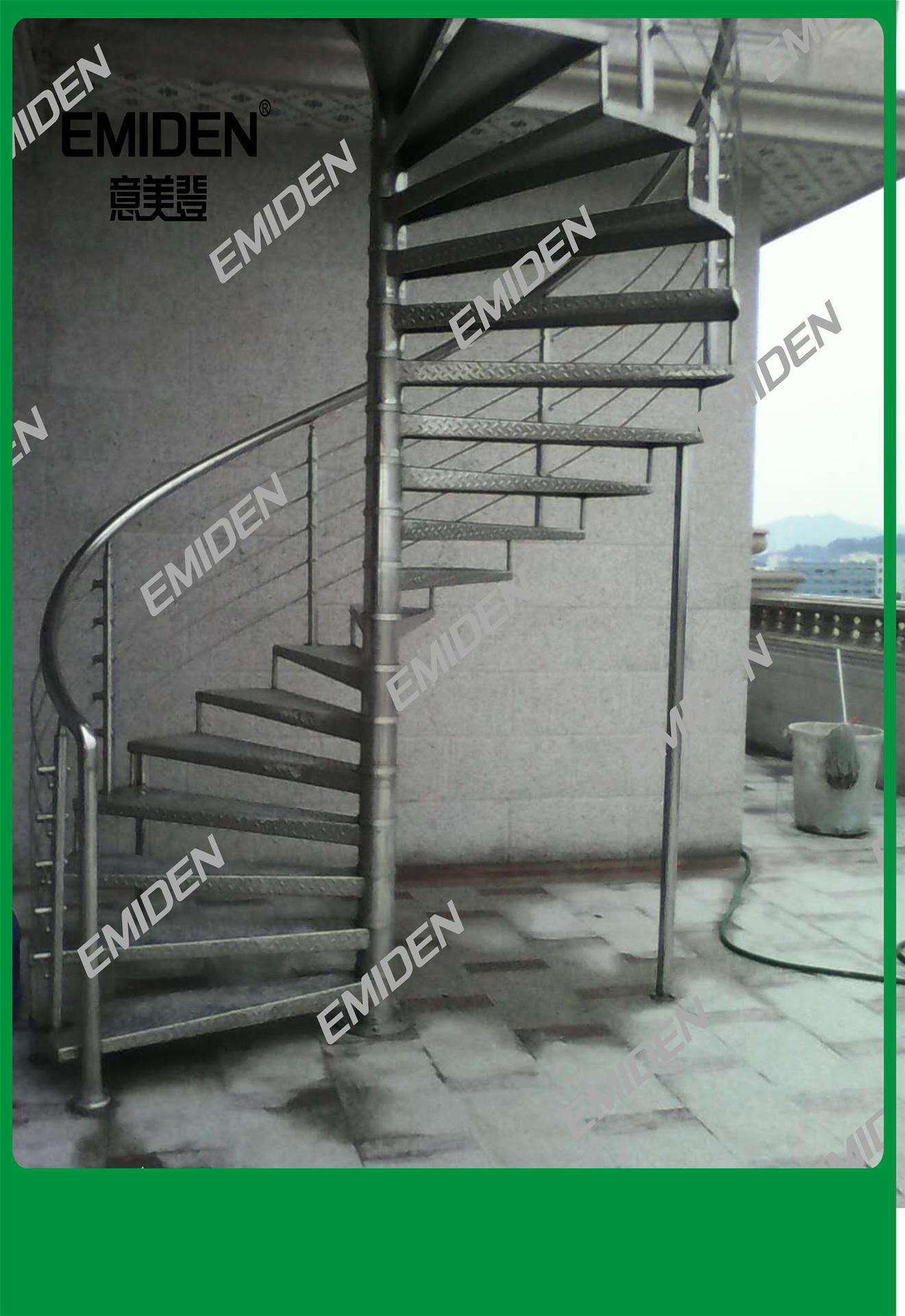 供应户外不锈钢旋转楼梯/天台阁楼楼梯/阳台钢梯/厂家直销