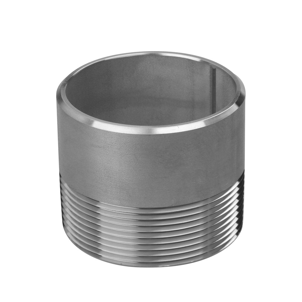 不锈钢管子件 单丝头 wn 螺纹接头 304 316 bsp