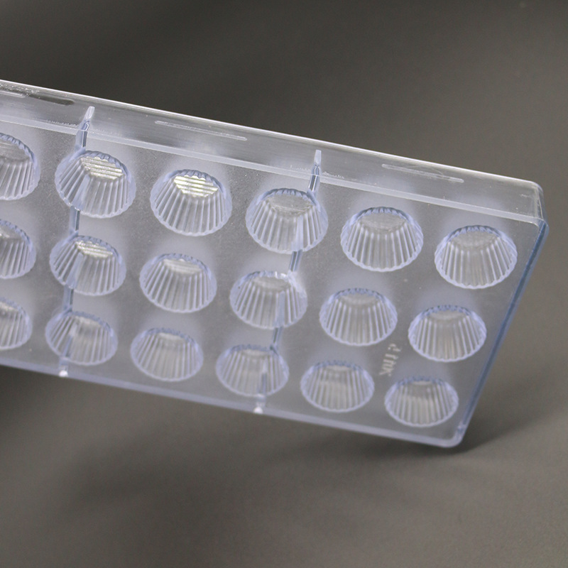 巧克力塑料硬质模具 21连圆柱造型模 烘焙模具