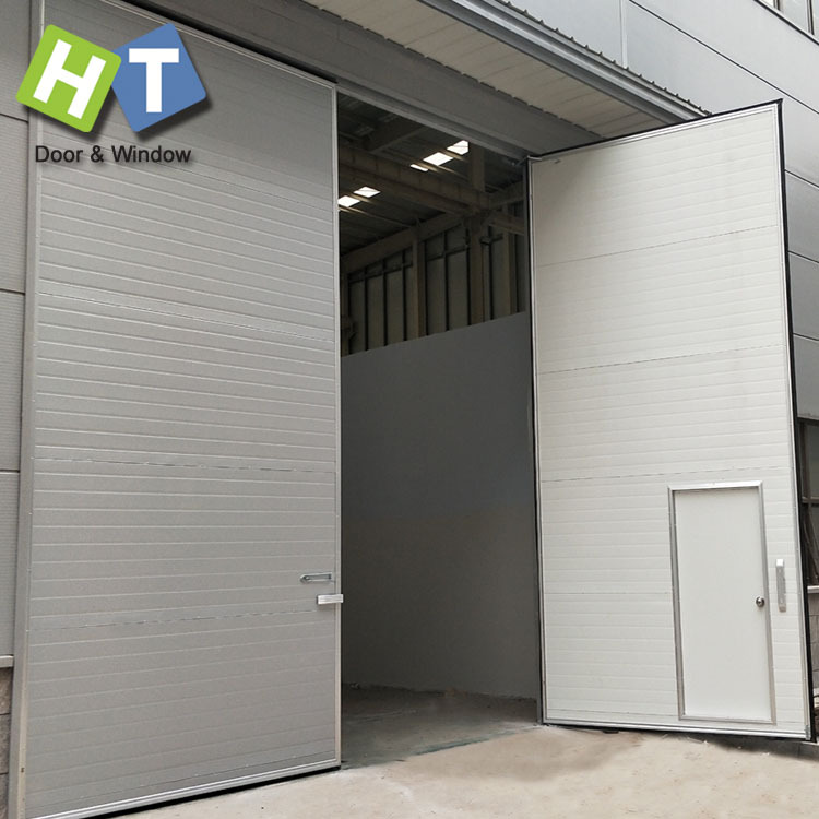 5mm铝合金包边工业平开门 车间厂房消防逃生疏散门仓库大门