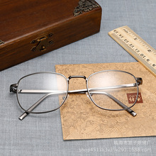 18新款复古男女士平光镜 可配近视眼镜框 文艺金属方框眼镜架批发