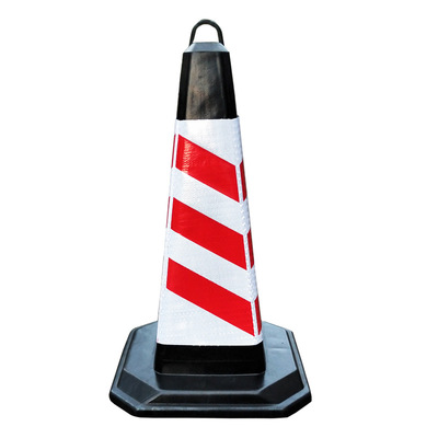 70公分橡胶提环路锥反光圆锥雪糕隔离筒路锥安全警示锥交通设施