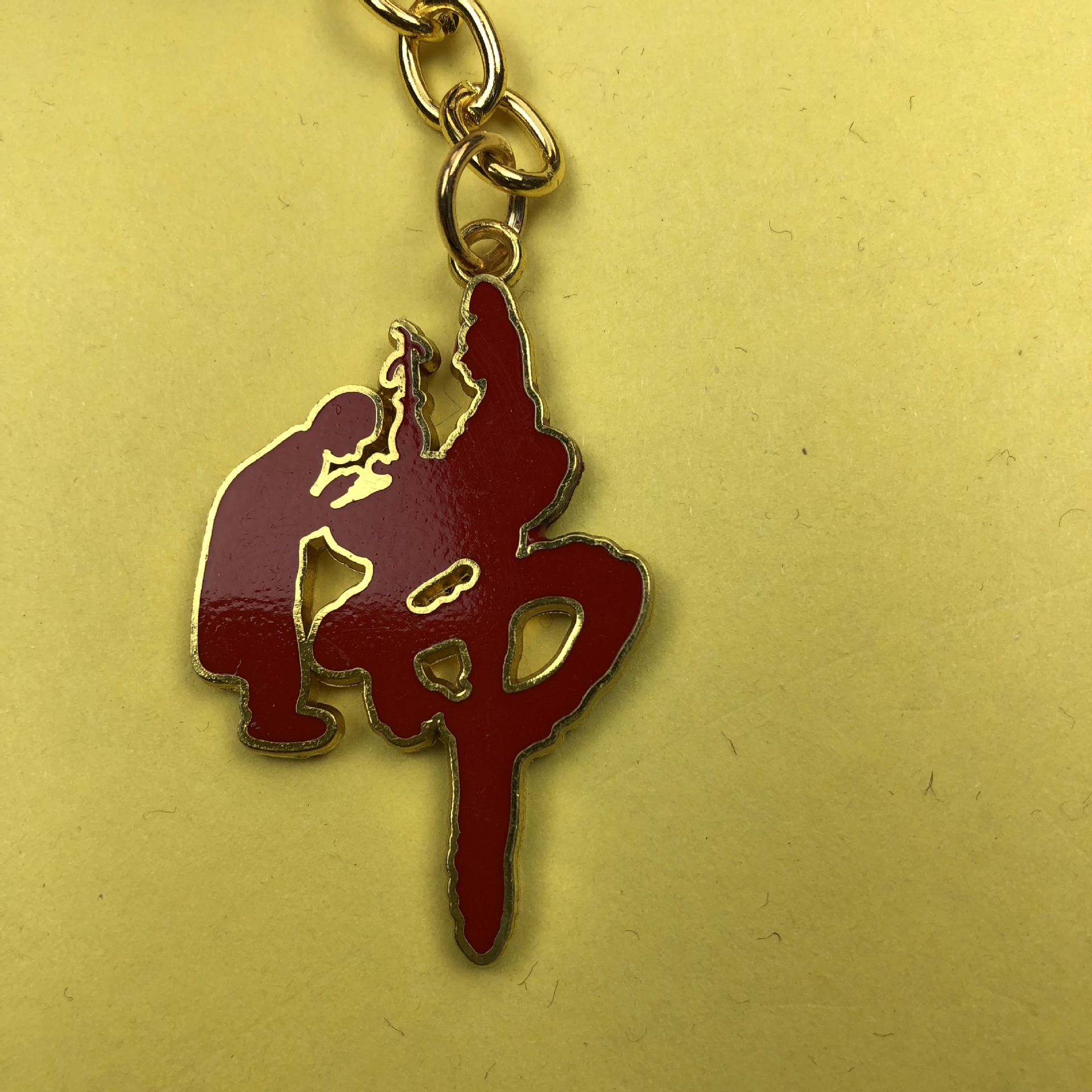 [弘慧] 童子拜观音佛字挂件 厂家直销 佛教用品(289-2号金)