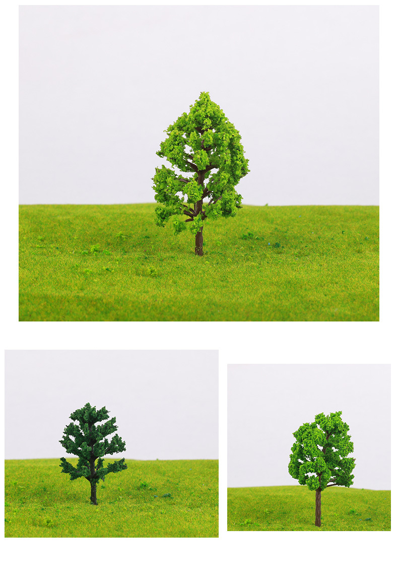 沙盘建筑模型树场景材料景观迷你仿真制作植物森林手工diy小假树-阿里