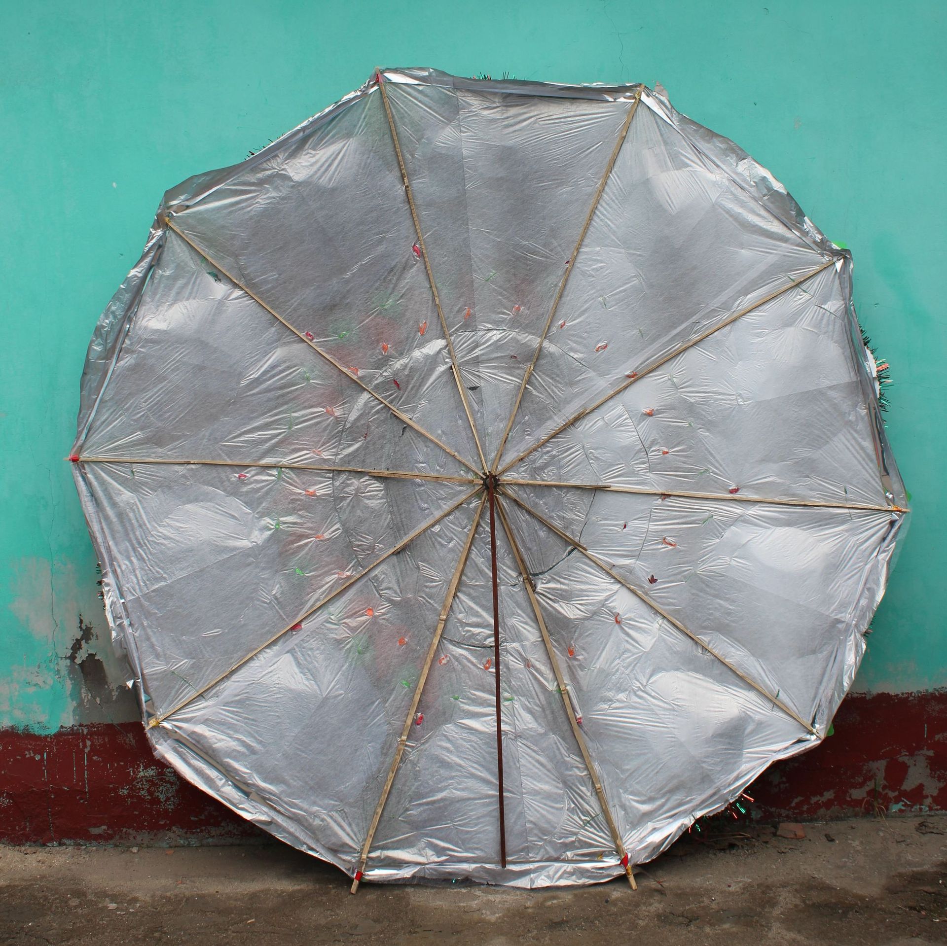 厂家直销高档2米一层荷花加球伞花圈 长彪纸花殡葬用品批发