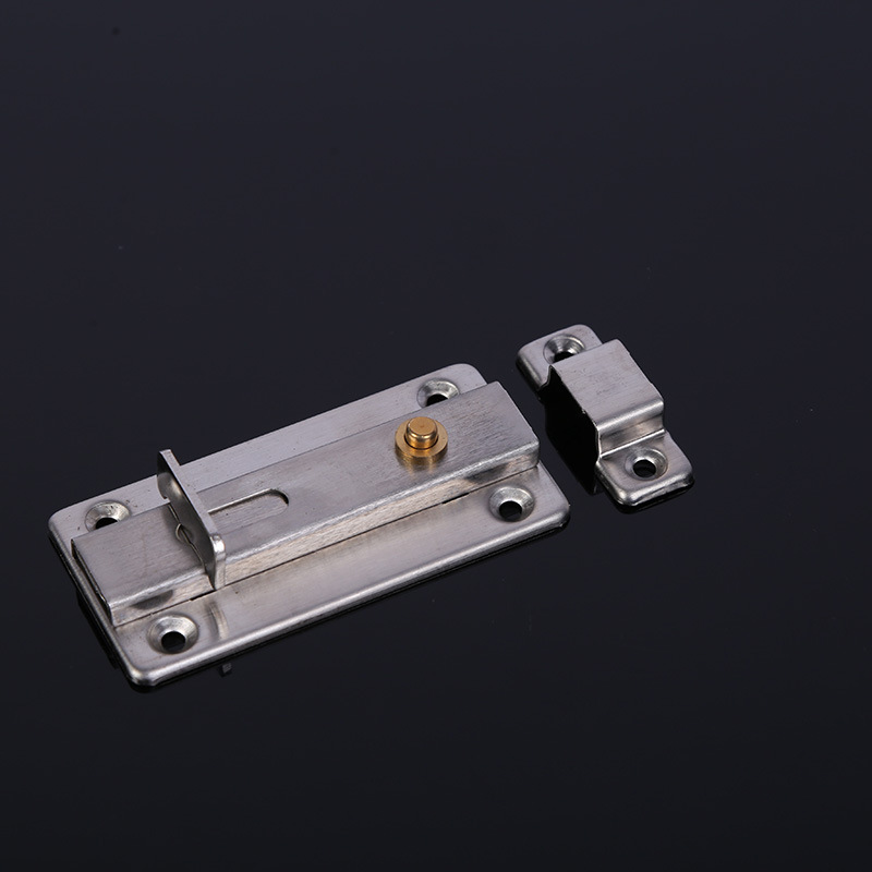 不锈钢门销 全自动按钮弹簧插销 门窗安全插销门闩门扣