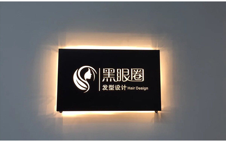 led超薄镂空发光吊牌灯箱不锈钢商场双面灯箱户外亚克力立式灯箱