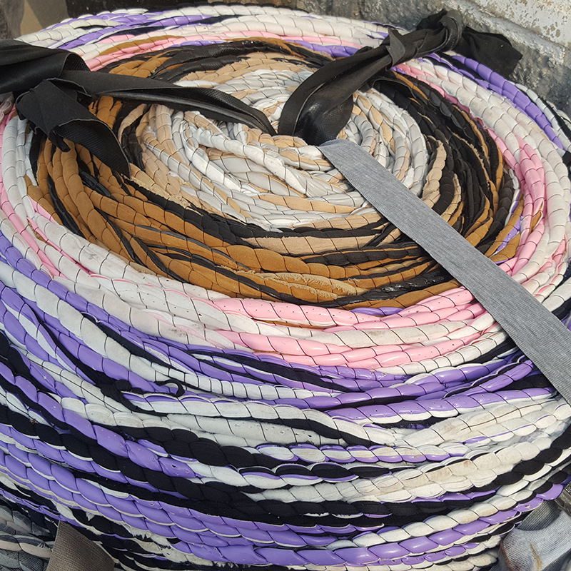 园林彩色布条绳 耐磨捆扎绳包装绳园林绿化捆绑绳 杂色棉布条绳