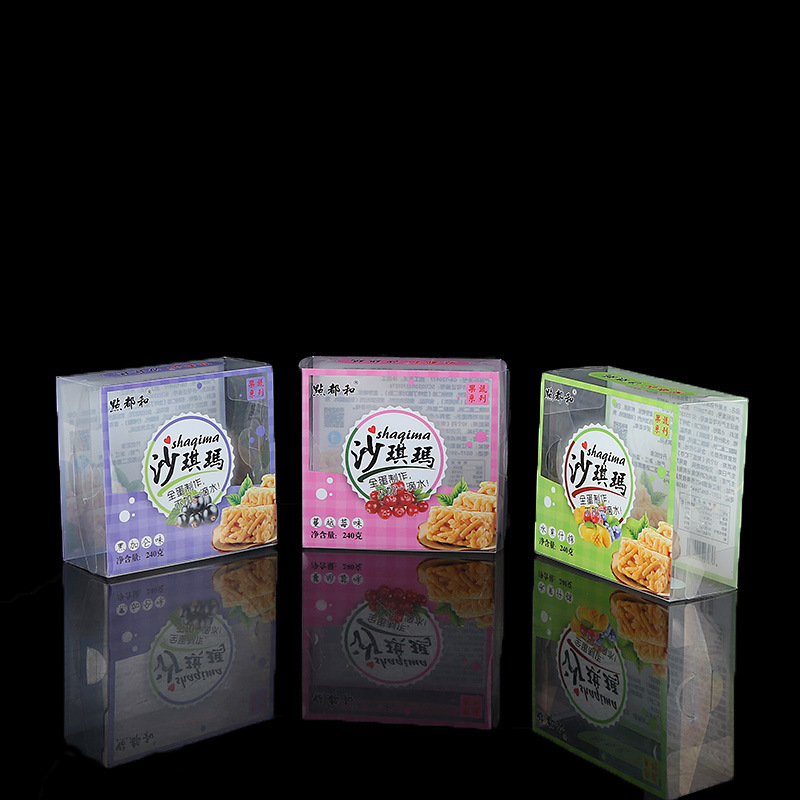 pet透明胶盒沙琪玛包装盒.饼干盒透明胶盒