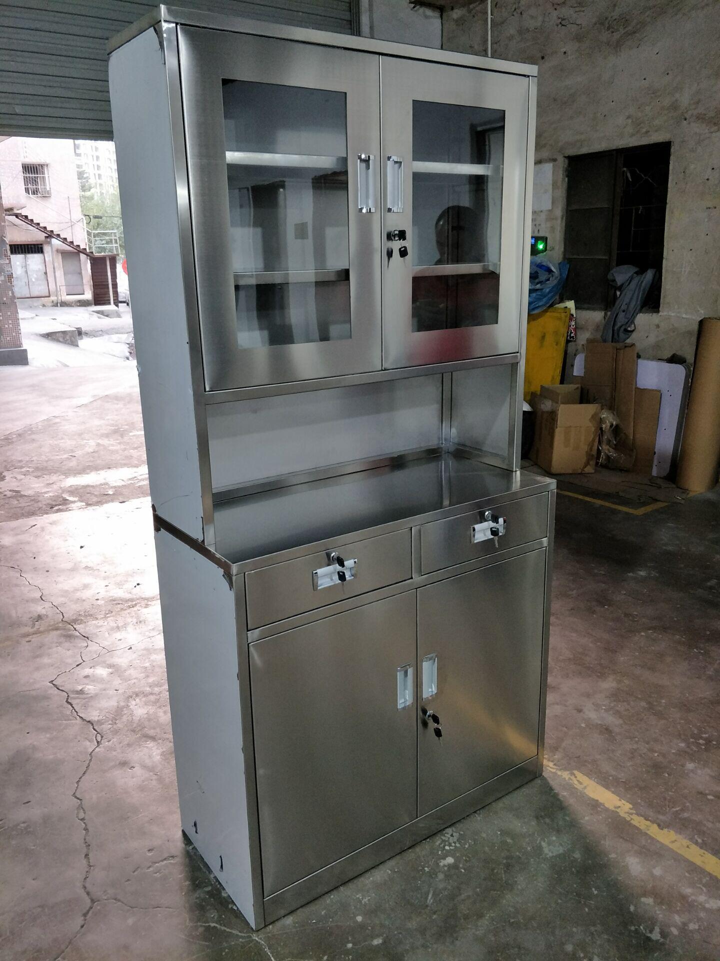 厂家不锈钢西药柜钢制中药柜草药柜药店诊所双面调剂柜