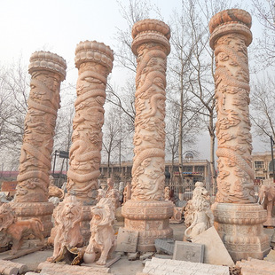 盘龙柱雕刻图片