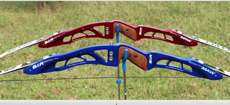 军兴全胜 反曲竞技弓 铝镁合金锻造弓把 训练比赛用 快插ilf接口