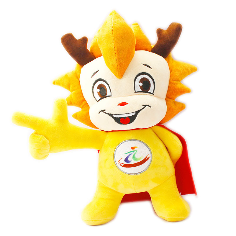 礼品公司来图来样游戏衍生品设计开发学校吉祥物公仔生产龙娃玩偶