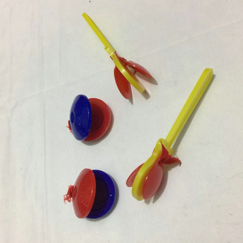 批发奥尔夫打击乐器圆响板快板幼儿园早教益智塑料舞板西班牙舞板