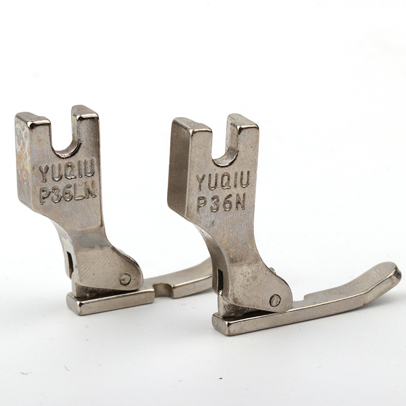 工业平车缝纫机零配件 p36n p36ln左右单边压脚 全钢拉链压脚