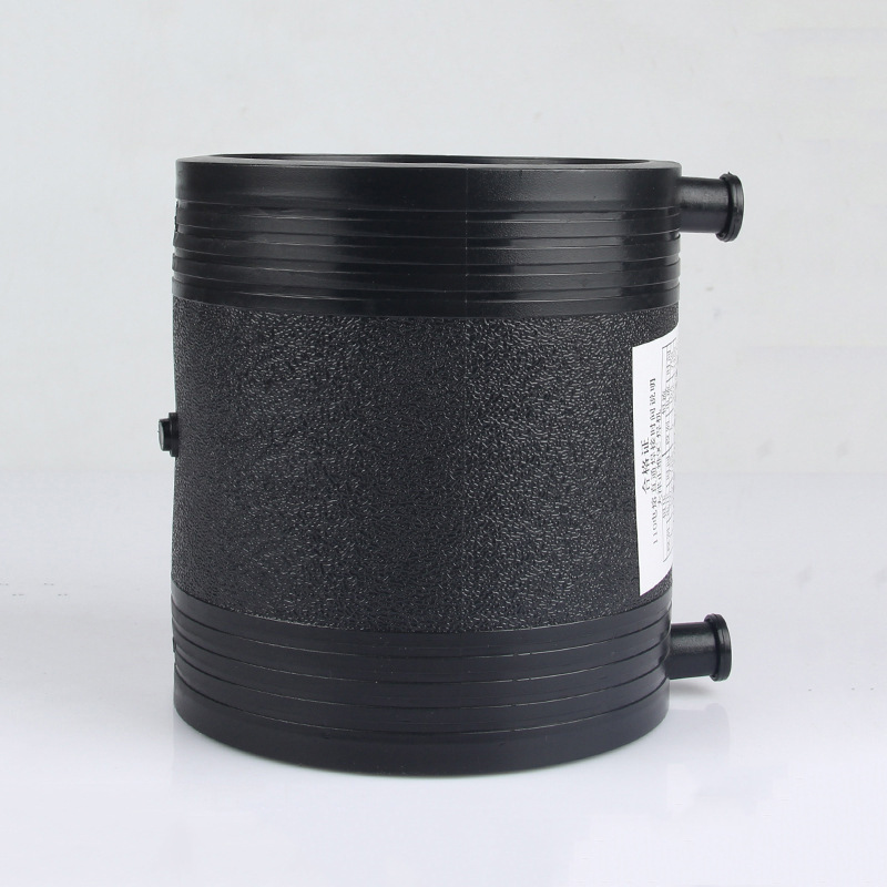 定制pe电熔直通管件 pe电熔直筒套筒 等径聚乙烯电熔直通管材