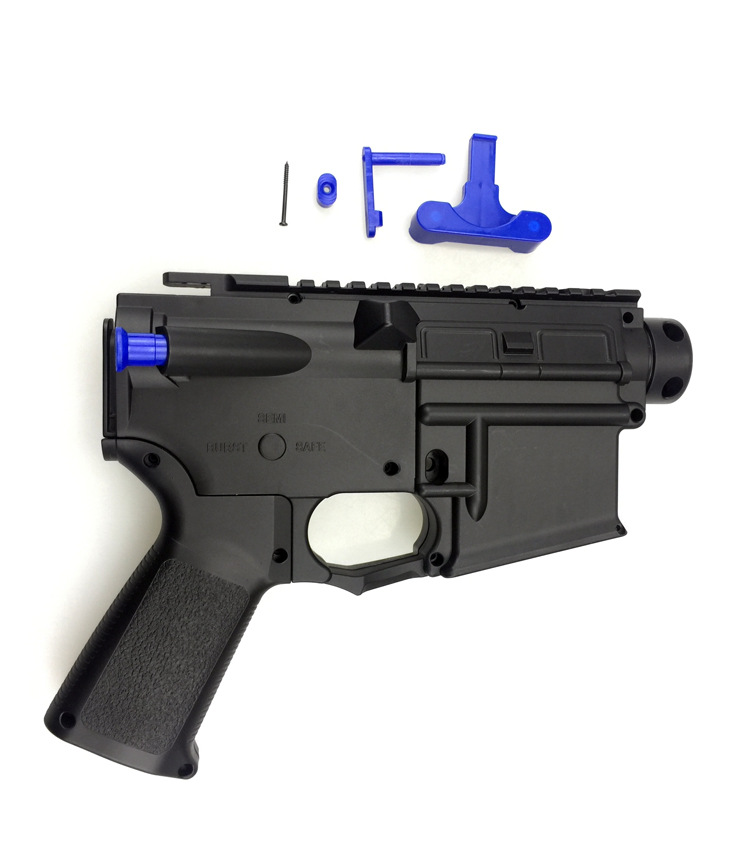 锦明8代托心 锦明八代鱼骨后托m4下供弹水弹枪托芯原厂改装配件