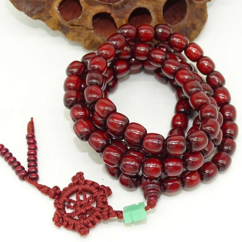 新款佛珠万字结手串饰品 108颗汽车档位珠内饰小摆件 厂家直销