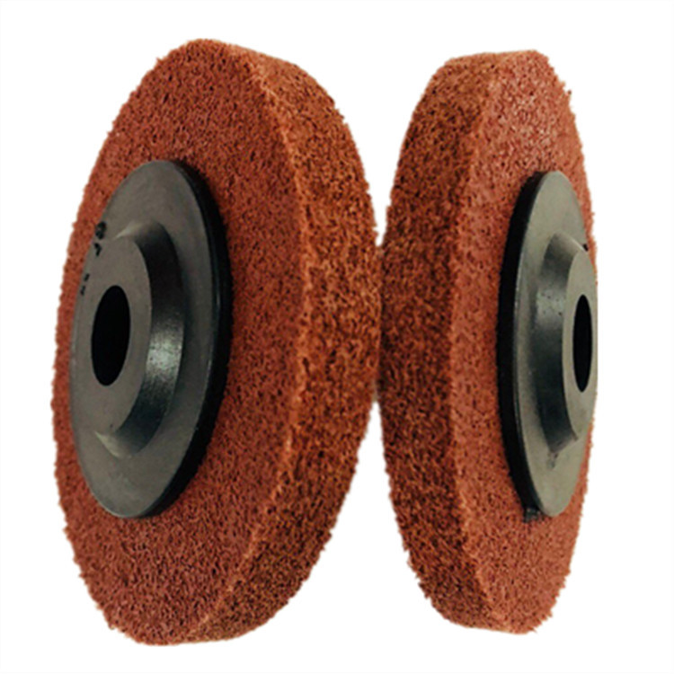 4"黑盖角向尼龙轮 100型角向磨光机专用纤维轮 100*16尼龙抛光轮