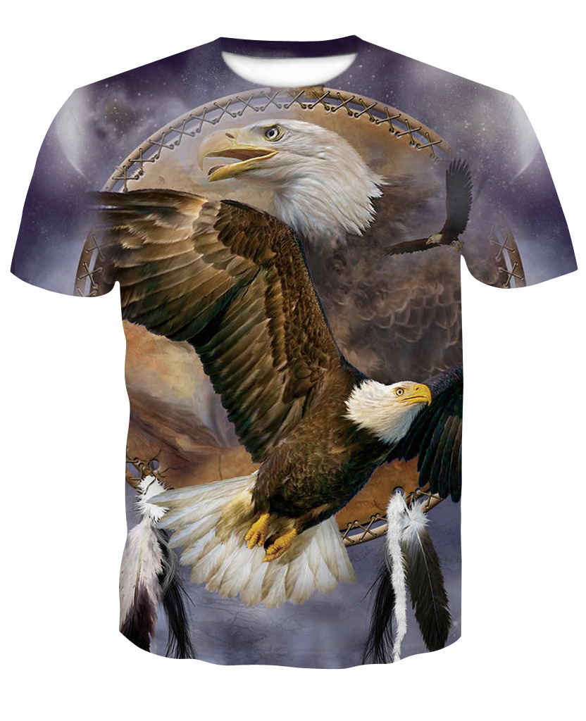 厂家直销 外贸货源2018新款冰火狼,黑白狼,群狼图案数码印花t