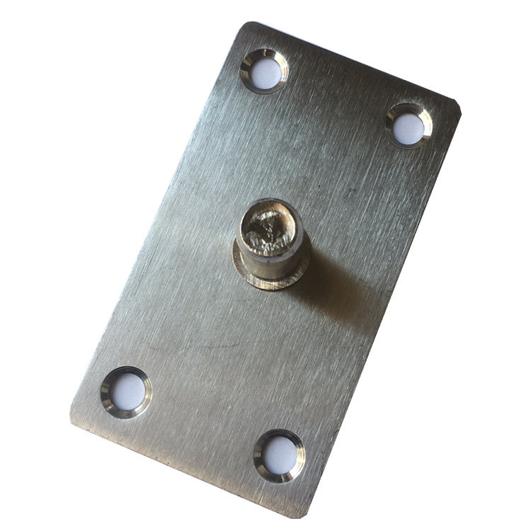 门窗配件加厚不锈钢顶轴玻璃门上夹固定t型片有框门顶轴片上门轴