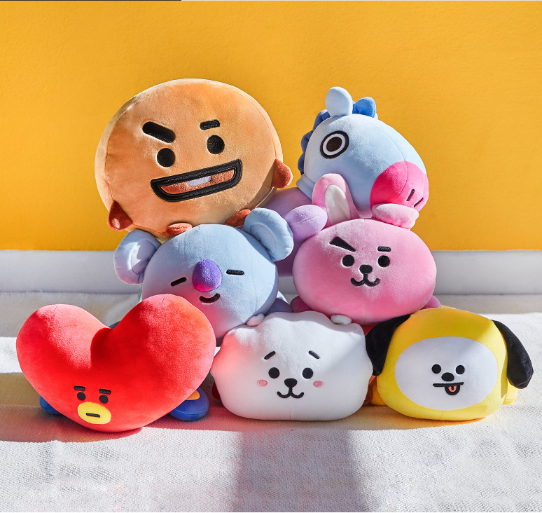 防弹少年团玩偶金泰亨bts田征国headband趴趴公仔bts毛绒玩具