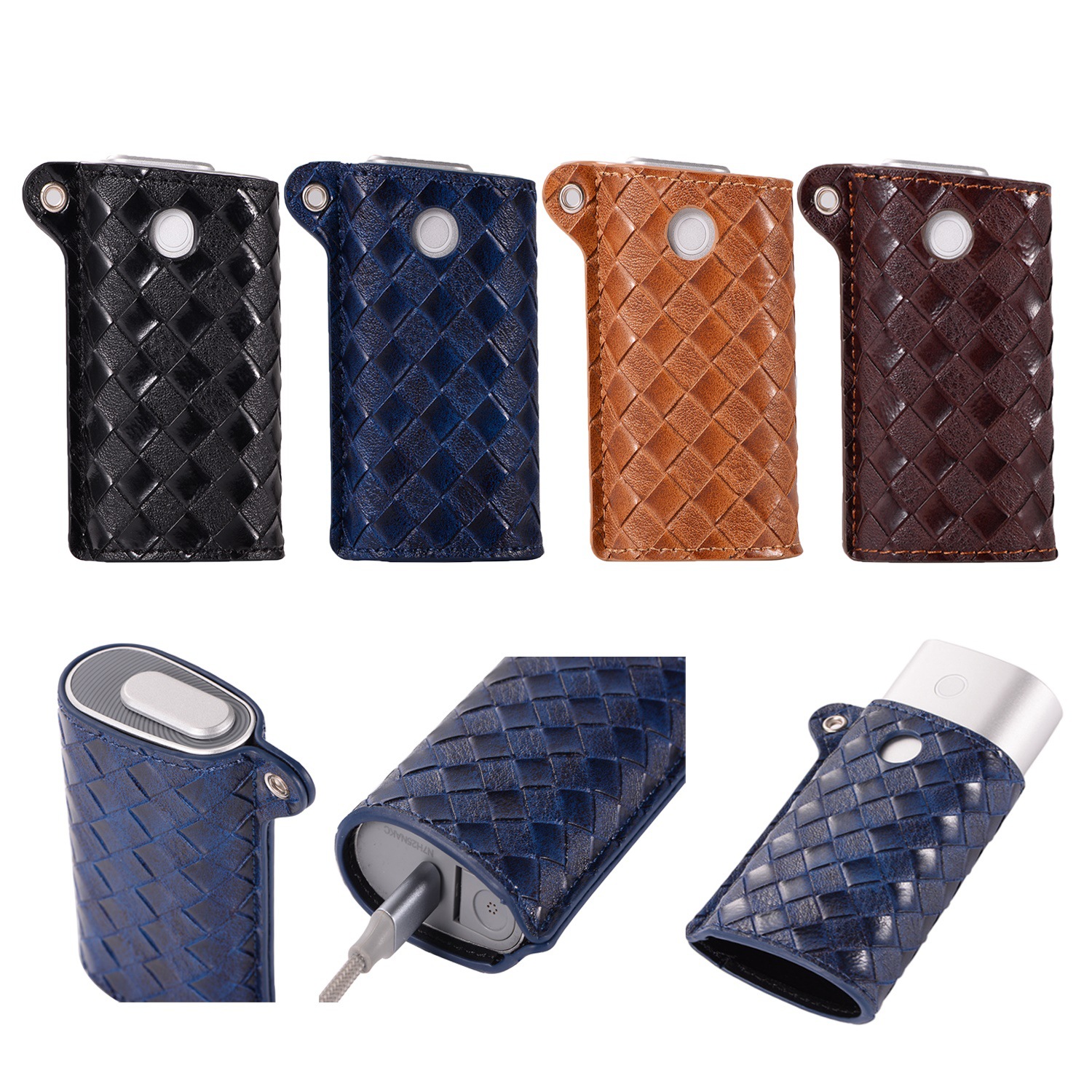 glo电子烟保护套 高档编织纹 glo皮套 日本亚马逊 现货质量稳定