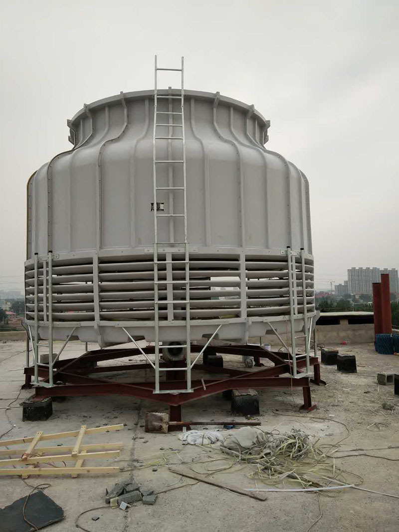 格瑞德厂家直销圆形玻璃钢散热塔逆流凉水塔冷水塔工业降温冷却塔