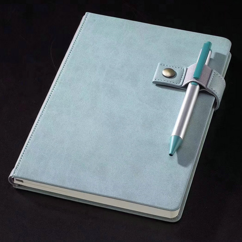 新款扣带笔记本 各种颜色硬面抄记事本 定制工作办公日记本硬皮本